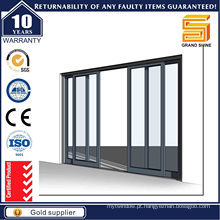 Alumínio deslizante porta de segurança com aço inoxidável Metal Mesh Steel
